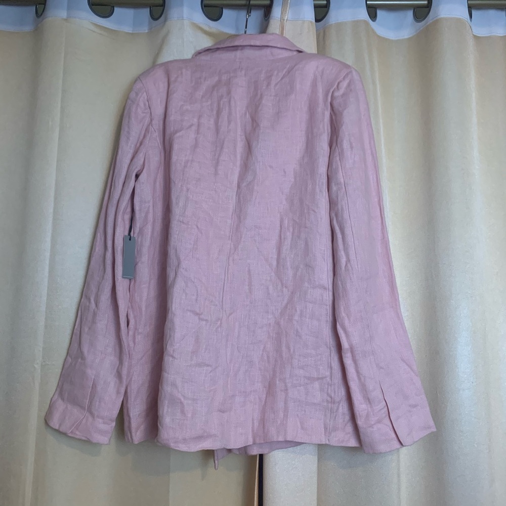 Lovers + Friends fanning pink linen blazer - Picture 6 of 8